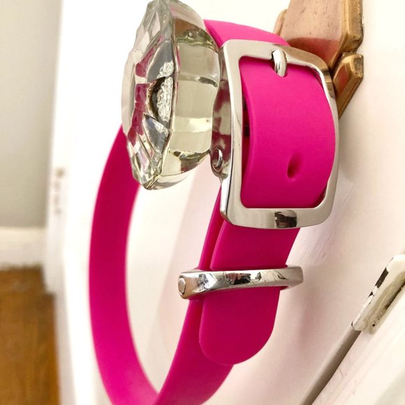 New Bond Waterproof Pink Dog Collar Sz M-L - Picture 4 of 4